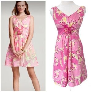 Lilly Pulitzer Hotty Pink Day Lilly Parker Dress Size 0